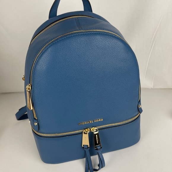Michael Kors Handbags - New Michael Kors Rhea Medium Leather Backpack